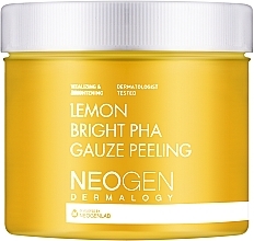Fragrances, Perfumes, Cosmetics Exfoliating Pads with Lemon Extract - Neogen Dermalogy Lemon Bright Pha Gauze Peeling