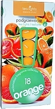 Fragrances, Perfumes, Cosmetics Orange Tealights, 18 pcs - Admit Tea Light Essences Of Life Candles Orange