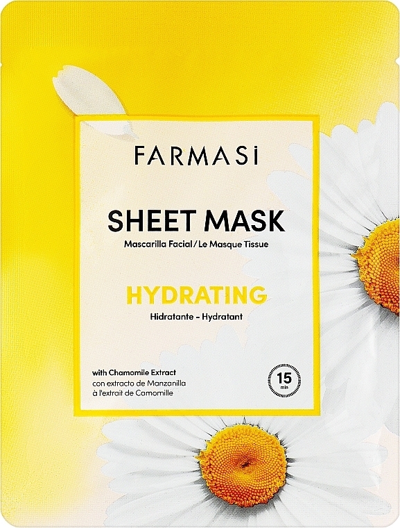 Moisturizing Chamomile Sheet Mask - Farmasi Dr.C.Tuna Sheet Mask Hydrating — photo N1