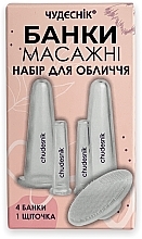 Face Massage Vacuum Cups - Chudesnik — photo N4