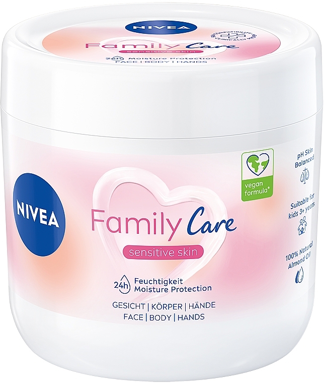 Moisturizing Family Cream - Nivea Family Care Hydrating Creme — photo N4