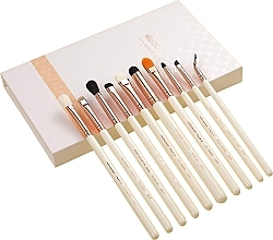 Makeup Brush Set, 10 pcs - Eigshow Eye Brush Kit Rose Gold — photo N1