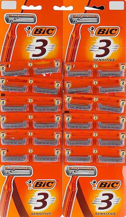 Men Razor 'Sensitive', 24pcs - Bic — photo N1