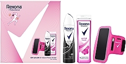 Fragrances, Perfumes, Cosmetics Set - Rexona Invisible On Black + White (deo/150ml + sh/gel/250ml + mobile/phone/case)