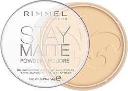 Mattifying Powder - Rimmel Stay Matte Long Lasting Powder — photo N2