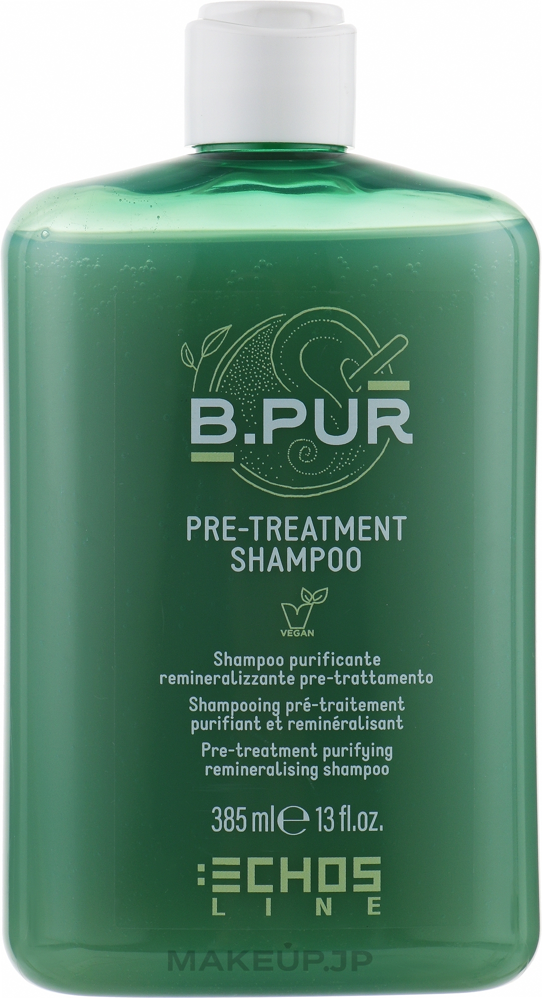 Cleansing & Remineralizing Shampoo - Echosline B.Pur Pre-Treatment Purifying Remineralising Shampoo — photo 385 ml