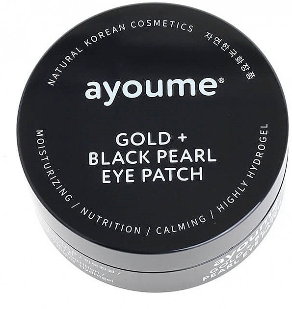 Gold & Black Pearl Eye Patches - Ayoume Gold + Black Pearl Eye Patch — photo N1