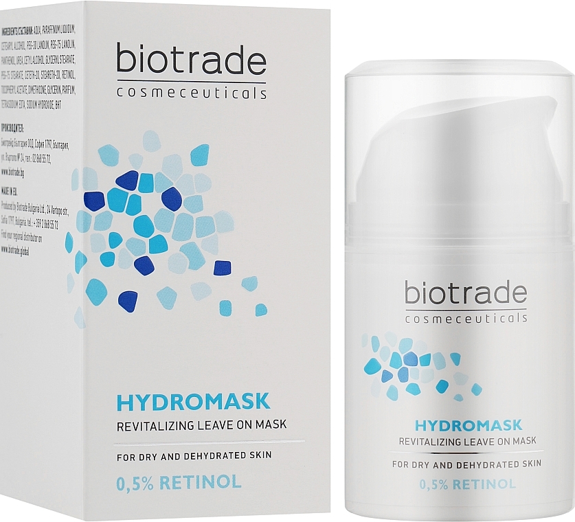 Moisturizing Revitalizing Leave-On Retinol Mask - Biotrade Pure Skin Hydromask Revitalizing Leave On Mask 0,5% Retinol — photo N2