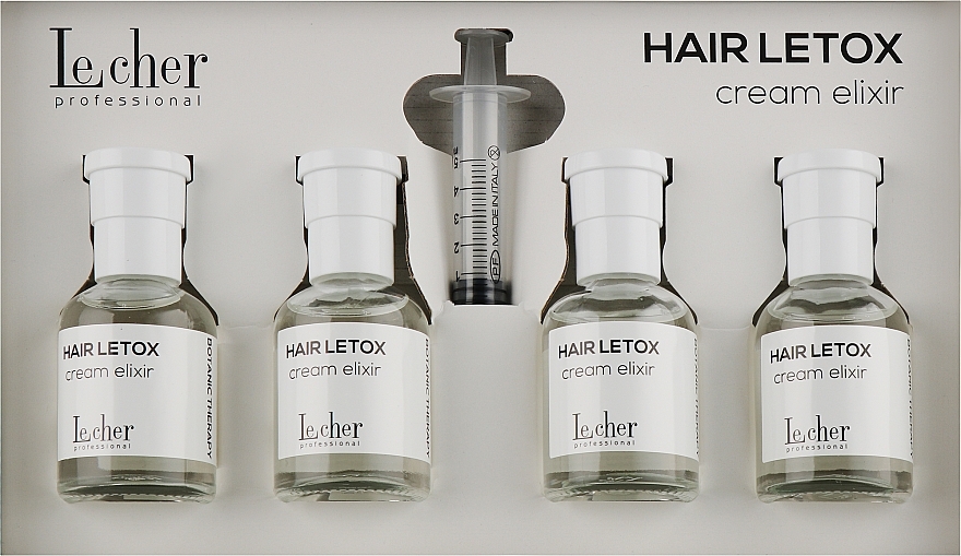 Hair Repair Ampoule Set - Lecher Hair Letox (4x50ml + syringe) — photo N2