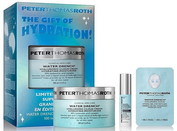 Set - Peter Thomas Roth Hello, Hydration! (f/cr/100ml + f/ser/15ml + eye/patch/2pcs) — photo N1