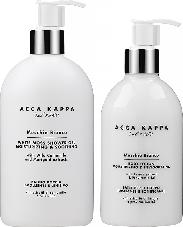 Set - Acca Kappa White Moss (sh/gel/500ml + b/lot/300ml) — photo N2