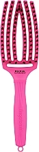 Hair Brush - Olivia Garden Finger Brush Neon Pink — photo N1