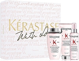 Fragrances, Perfumes, Cosmetics Set - Kerastase With Love Genesis Fondant Holiday Set (sham/250ml + fondant/200ml + fluid/150ml)