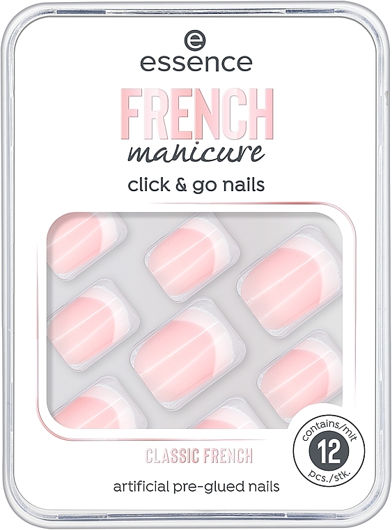 False Nails - Essence French Click and Go Nails French Manicure  — photo N1