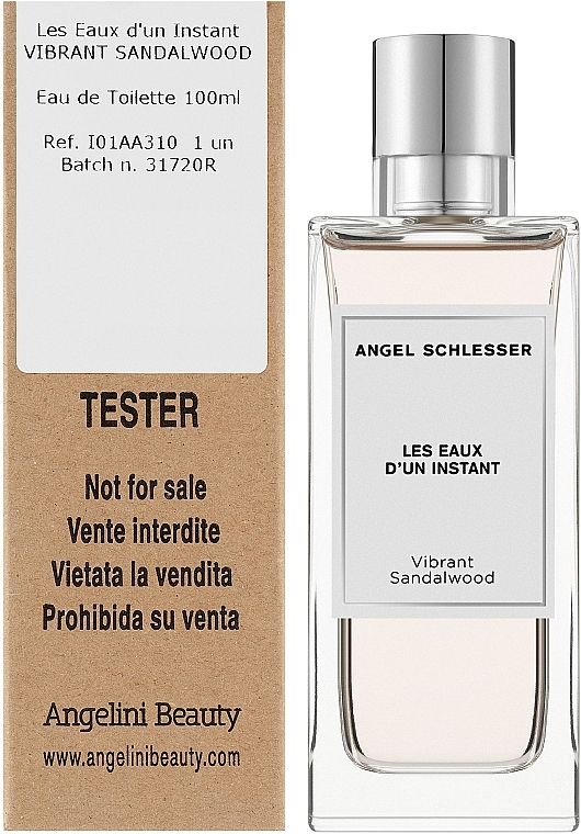 Angel Schlesser Les Eaux d'un Instant Vibrant Sandalwood - Eau de Toilette (tester with cap) — photo N2