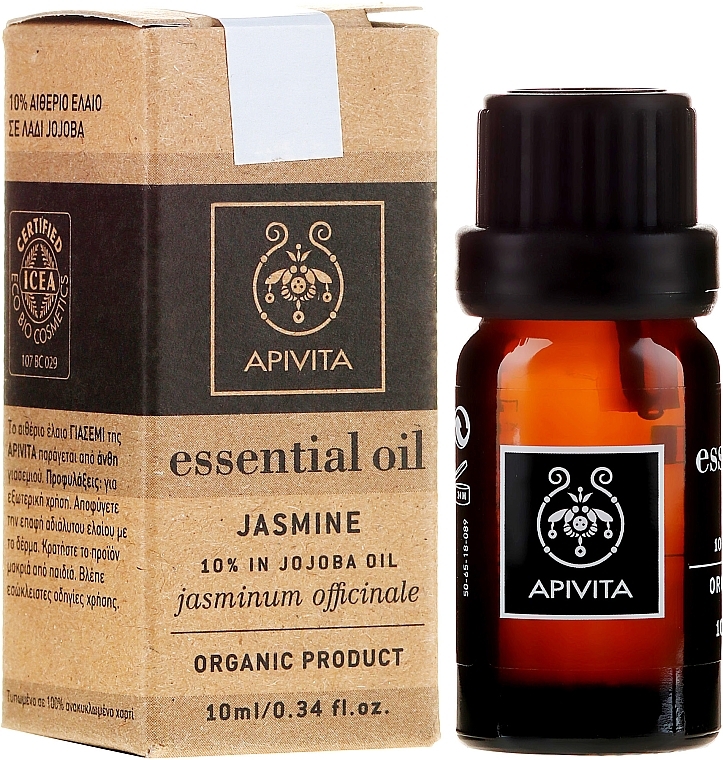 Essential Oil "Jasmine" - Apivita Aromatherapy Organic Jasmine Oil — photo N1