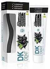 Toothpaste + Toothbrush - Dermokil DKDent Activated CarbonToothpaste — photo N1