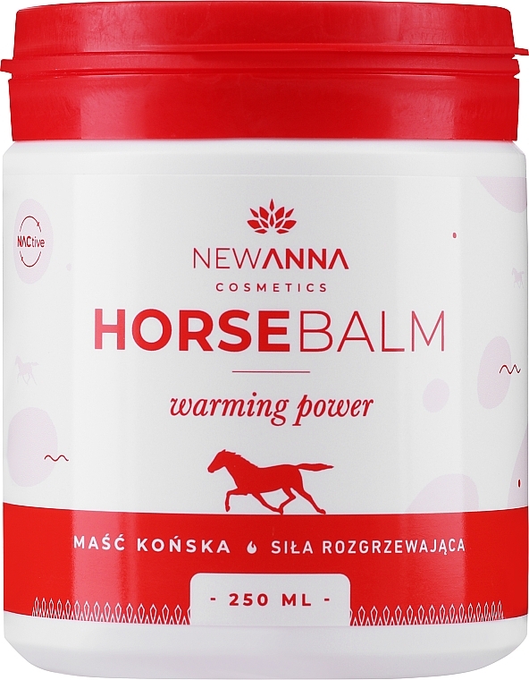 Warming Body Balm 'Horse Power' - New Anna Cosmetics Horse Balm Warming Power — photo N1