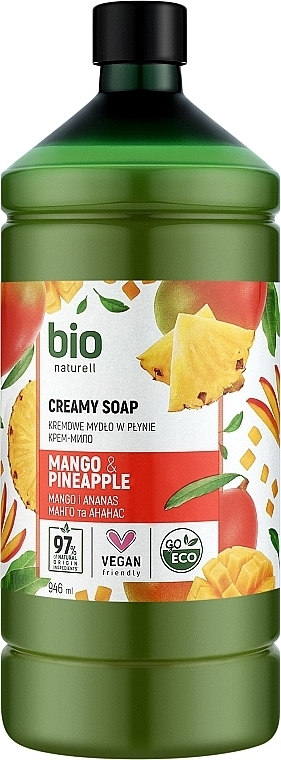 Mango & Pineapple Cream Soap - Bio Naturell Mango & Pineapple Creamy Soap  — photo N2