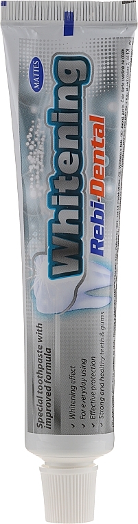 Toothpaste with Whitening Effect - Mattes Rebi-Dental Whitening Toothpaste — photo N2