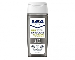 Detox Shower Gel 3in1 - Lea Men Total Skin Care Detox&Clean Shower Gel & Shampoo — photo N1