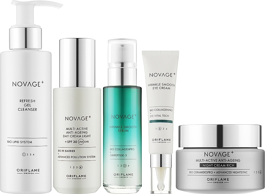 Set, 5 products - Oriflame Novage+ Wrinkle Smooth — photo N2