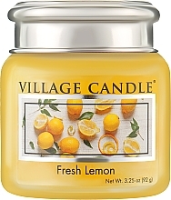 Fragrances, Perfumes, Cosmetics Scented Candle in Jar 'Fresh Lemon' - Village Candle Fresh Lemon