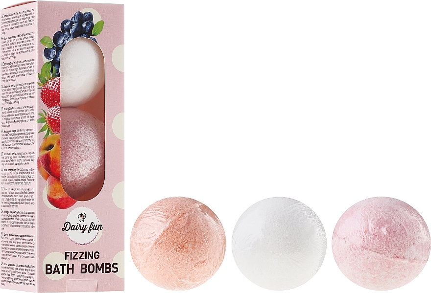 Fizzing Bath Bombs - Delia Dairy Fun Milky Bath Balls — photo N1