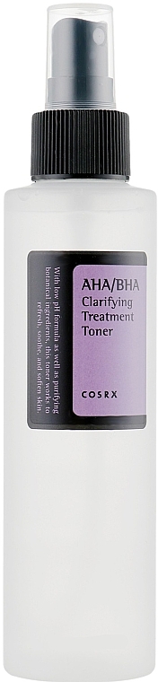 Face Toner - Cosrx AHA7 BHA Clarifying Treatment Toner — photo N5