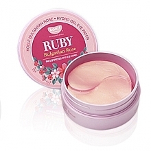 Fragrances, Perfumes, Cosmetics Hydrogel Eye Patches with Ruby & Bulgarian Rose - Petitfee & Koelf Ruby & Bulgarian Rose Eye Patch