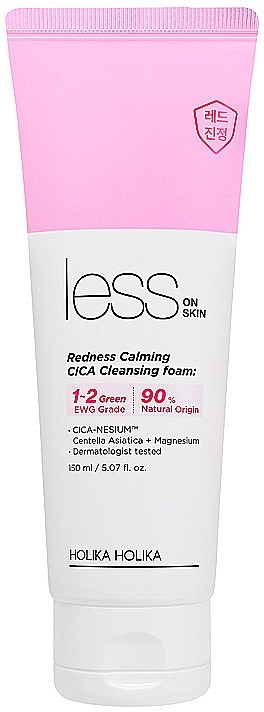 Face Cleansing Foam - Holika Holika Less On Skin Redness Calming CICA Cleansing Foam — photo N1