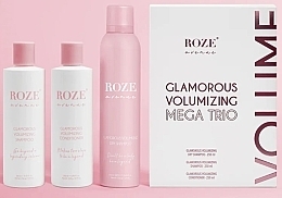 Fragrances, Perfumes, Cosmetics Set - Roze Avenue Glamours Volumizing Mega Trio Box (h/cond/250ml+ dry shm/250ml + h/shm/250ml)