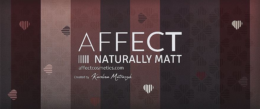 Pressed Eyeshadow Palette - Affect Cosmetics Naturally Matt Eyeshadow Palette — photo N2