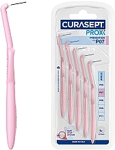 Interdental Brushes P07, 0.7 mm, pink - Curaprox Curasept Proxi Angle Prevention Pink — photo N1