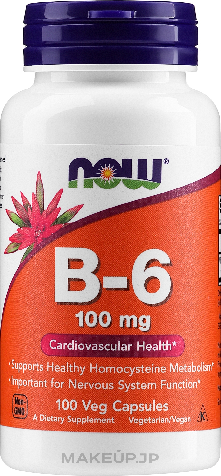 Vitamin B6, 100 mg - Now Foods Vitamin B6 — photo 100 szt.