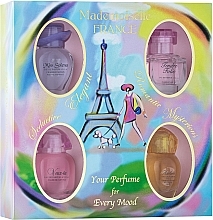 Fragrances, Perfumes, Cosmetics Charrier Parfums Mademoiselle France - Set (edp/11ml + edp/10.1ml + edp/13.5ml + edp/9.5ml) 