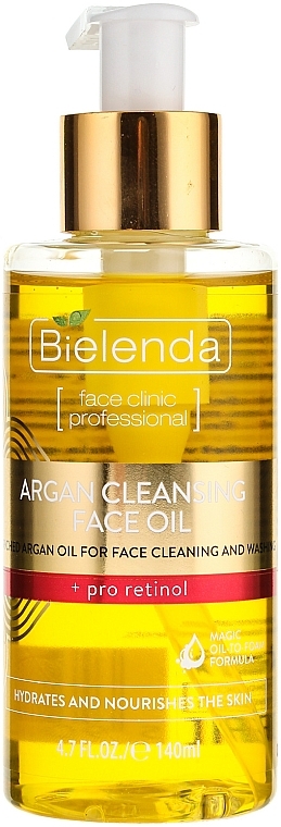 Cleasning Facial Argan Oil with Pro Retinol - Bielenda Skin Clinic Professional — photo N1