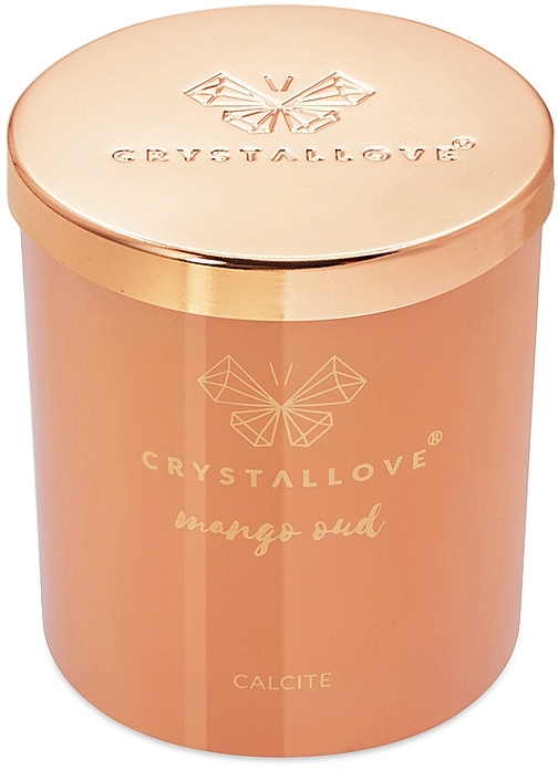 Calcite, Mango & Oud Soy Candle - Crystallove Soy Candle with Calcite Mango Oud — photo N7