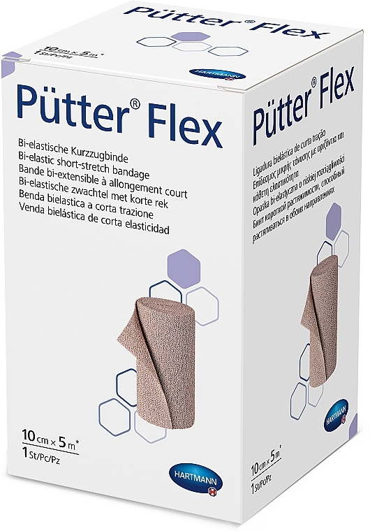 Bielastic Bandages, 10 cm x 5 m - Hartmann PutterFlex — photo N2