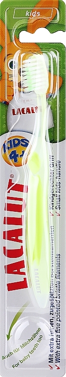 Toothbrush "Kids", green - Lacalut  — photo N1