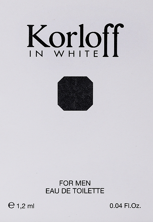 Korloff Paris Korloff In White - Eau de Toilette (sample) — photo N2