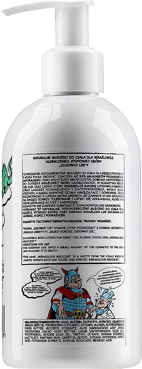 Kids Body Milk Kaiko and Kokosh "Wonderful Medicine" - 4Organic Natural Body Milk For Sensitive Skin — photo N45