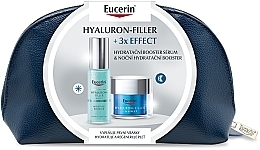 Fragrances, Perfumes, Cosmetics Set - Eucerin Hyaluron-Filler 3x Effect Booster (f/serum/30ml + n/cr/50ml + pouch)