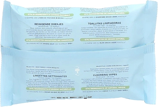 Baby Cleansing Wipes with Avocado Scent - Mustela Cleansing Wipes — photo N10