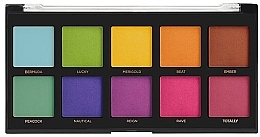 Eyeshadow Palette - Profusion Cosmetics Spectrum 10 Shades Eyeshadow Palette — photo N9