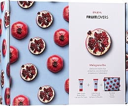 Fragrances, Perfumes, Cosmetics Set - Pupa Friut Lovers Melagrana (b/cr/200 ml + sh/milk/200 ml + bag)