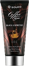 Fragrances, Perfumes, Cosmetics Dark Coffee Tanning Cream with Shea Butter & Anti-Aging Complex - Soleo Coffee Sun Black Espresso
