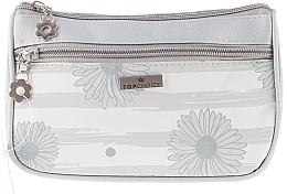 Fragrances, Perfumes, Cosmetics Makeup Bag "Marguerite", 98086, grey - Top Choice