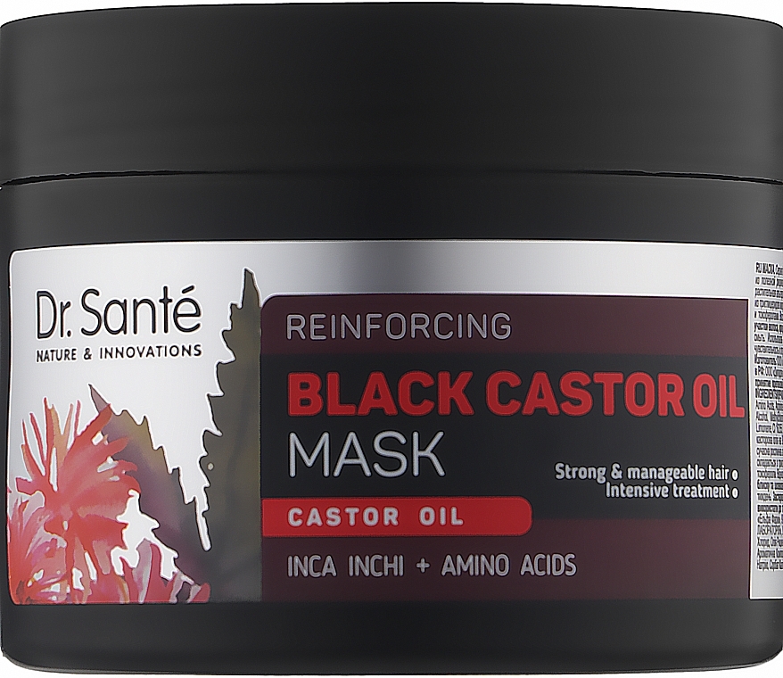 Hair Mask - Dr. Sante Black Castor Oil Mask — photo N1