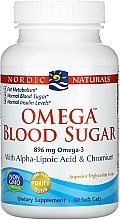 Fragrances, Perfumes, Cosmetics Dietary Supplement "Sugar Control with Omega-3", 896mg - Nordic Naturals Omega Blood Sugar